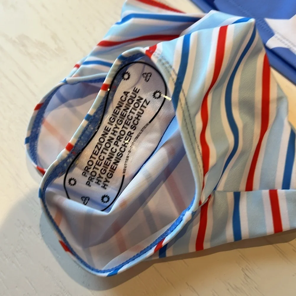 Rylee Faith Stars Stripes Girl Rashguard Swim Set 2 3 4 5 6 7 4th of July